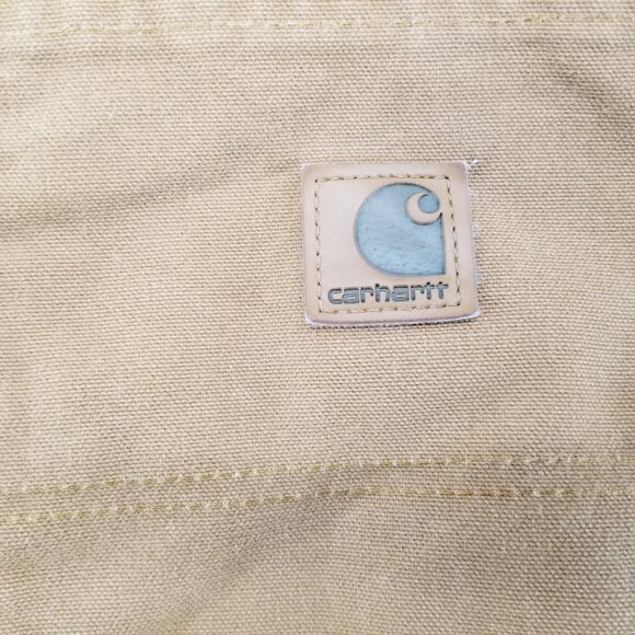 2 of CARHARTT Mens CARPENTER DUNGAREE FIT Brown/Khaki Work Pants 383-51 44x 30 - Picture 6 of 9